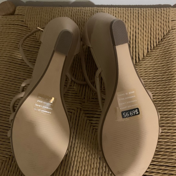 NOVO wedge strappy sand le nude size 7 - Picture 6 of 7